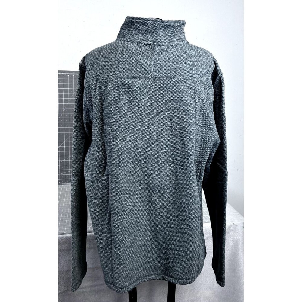 Killik Long Sleeve 1/4 Zip Charcoal Heather Pullover Men's Essential Sz L New - Picture 7 of 7